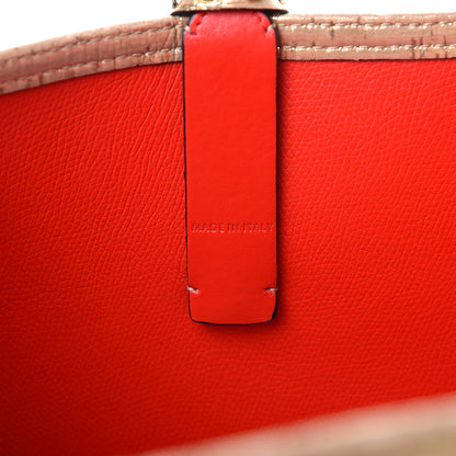 Christian Louboutin Calfskin Liege Pepite Cork Spikes East West Cabata Tote Snow 7 of 12