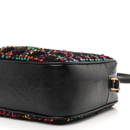 Saint Laurent Tweed Calfskin Monogram Lou Camera Bag Black 8 of 8