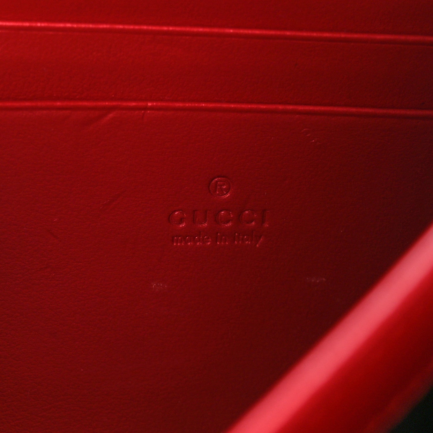 Gucci Calfskin Matelasse GG Marmont Chain Wallet Hibiscus Red 7 of 11