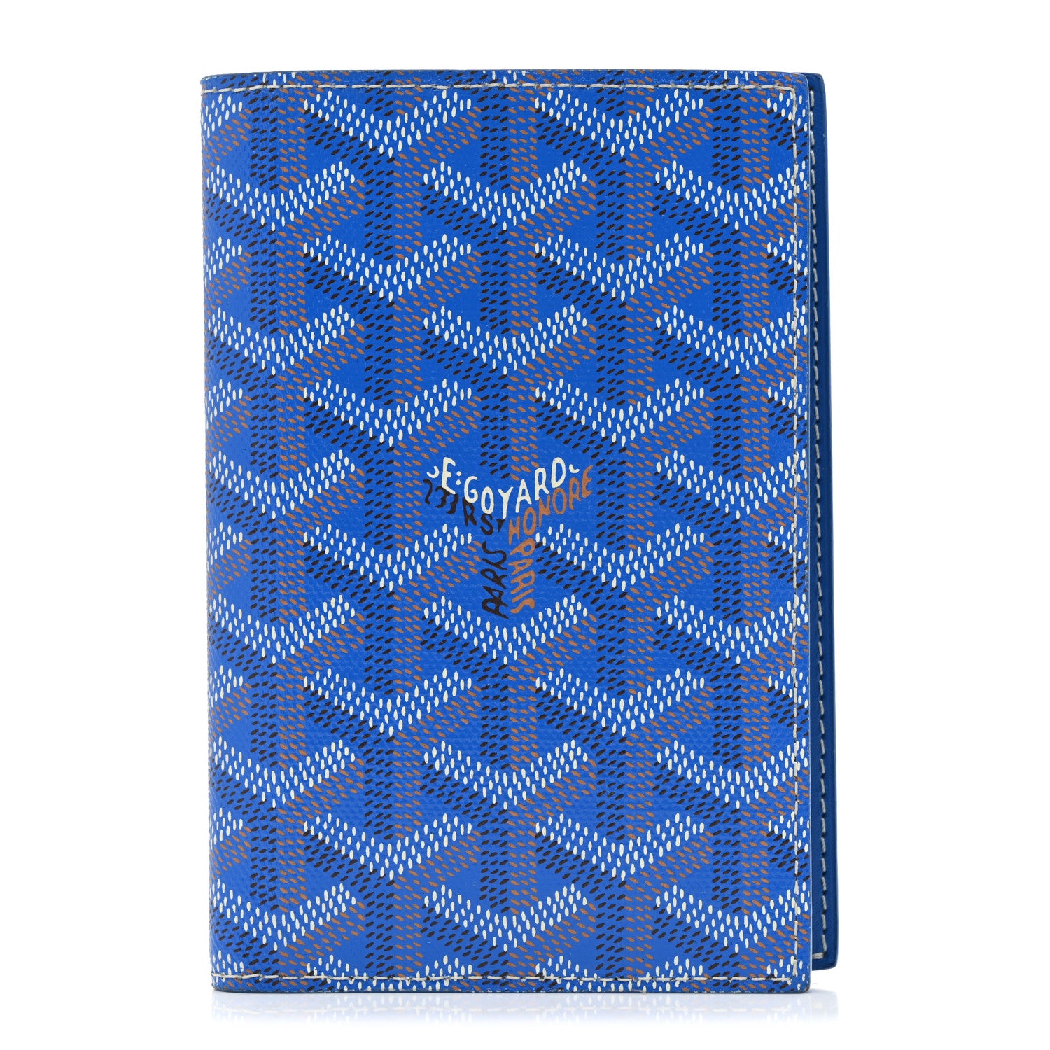 Goyard Goyardine Grenelle Passport Wallet Sky Blue 1 of 8