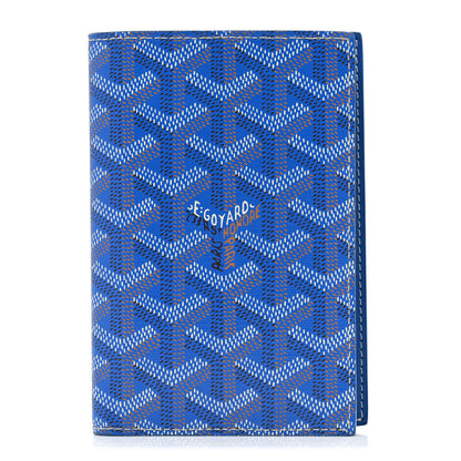 Goyard Goyardine Grenelle Passport Wallet Sky Blue 1 of 8