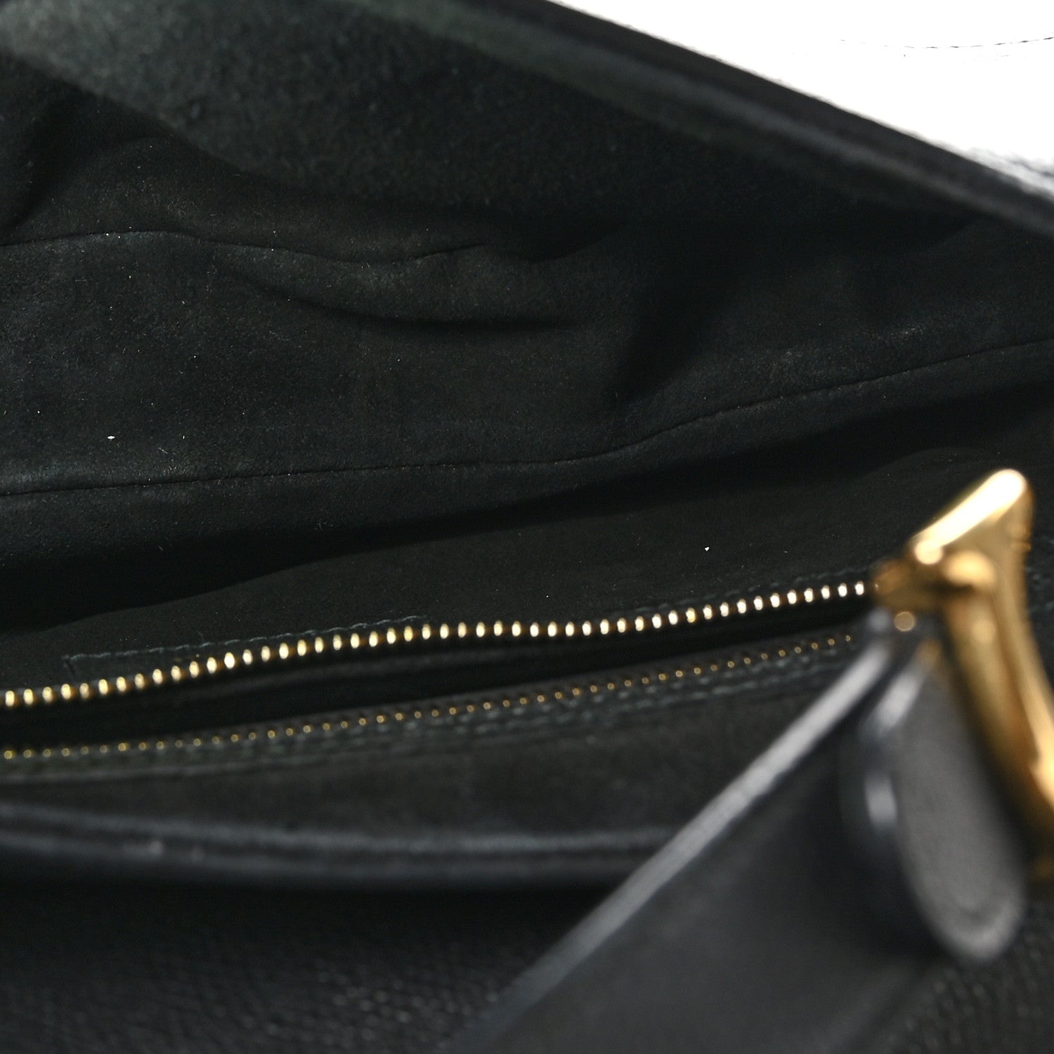 Christian Dior Grained Calfskin Saddle Bag Black 5 of 10