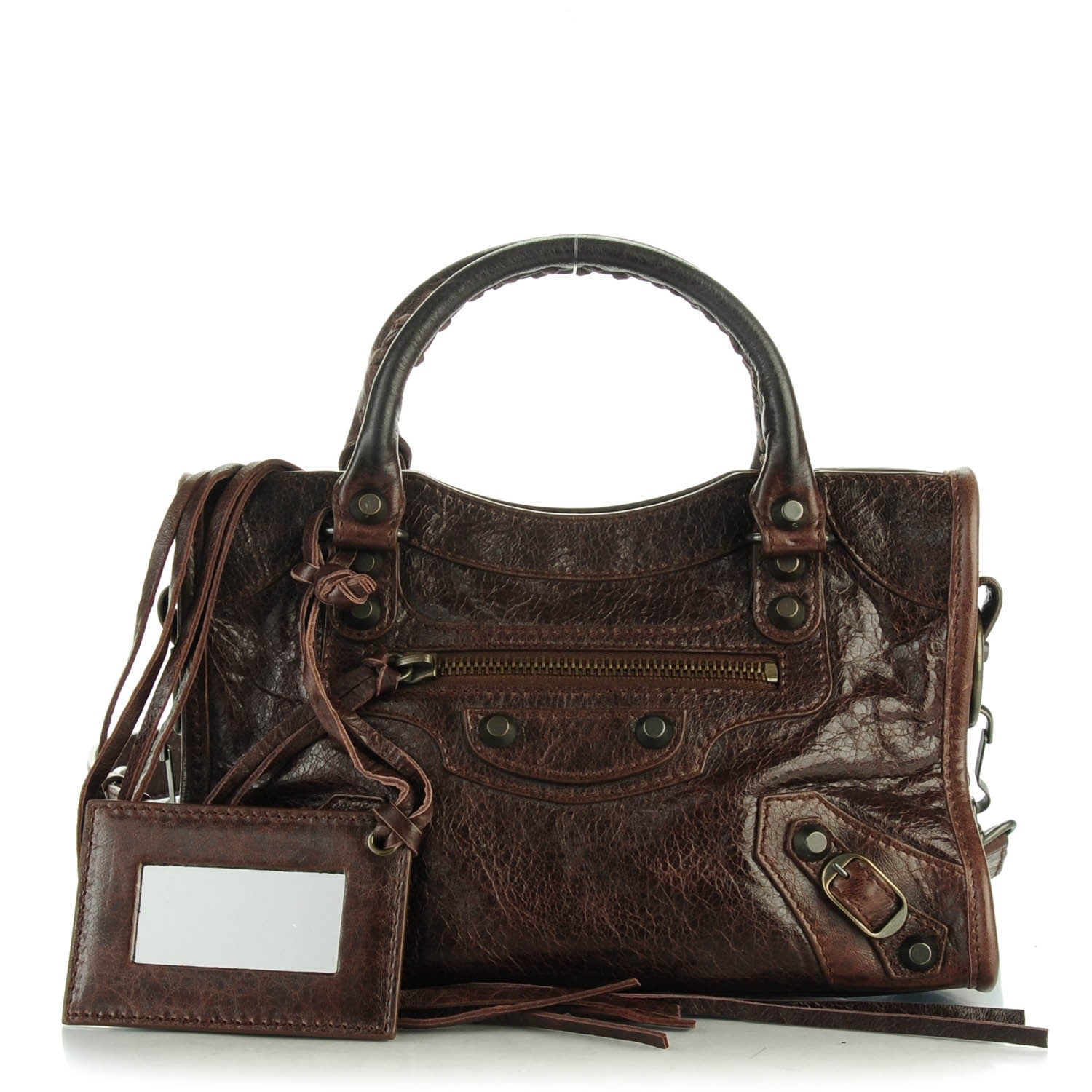 Balenciaga Agneau Classic Hardware Mini City Cigare Fonce 1 of 6