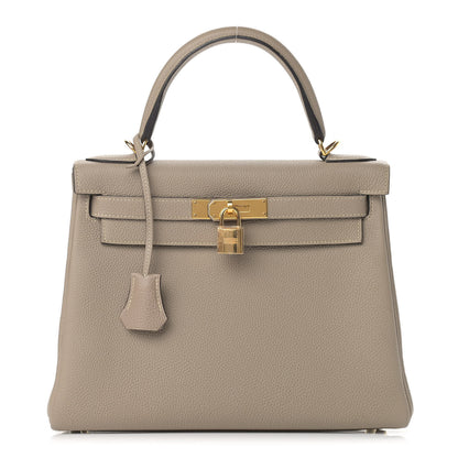 Hermes Togo Kelly Retourne 28 Gris Tourterelle 1 of 18