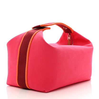 Hermes Canvas Large Bride-A-Brac Pouch Hibiscus 3 of 6
