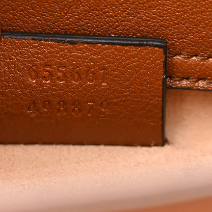 Gucci Wonka Grain Calfskin Mini Diana Tote Bag Cuir Yellow Fluo 7 of 10