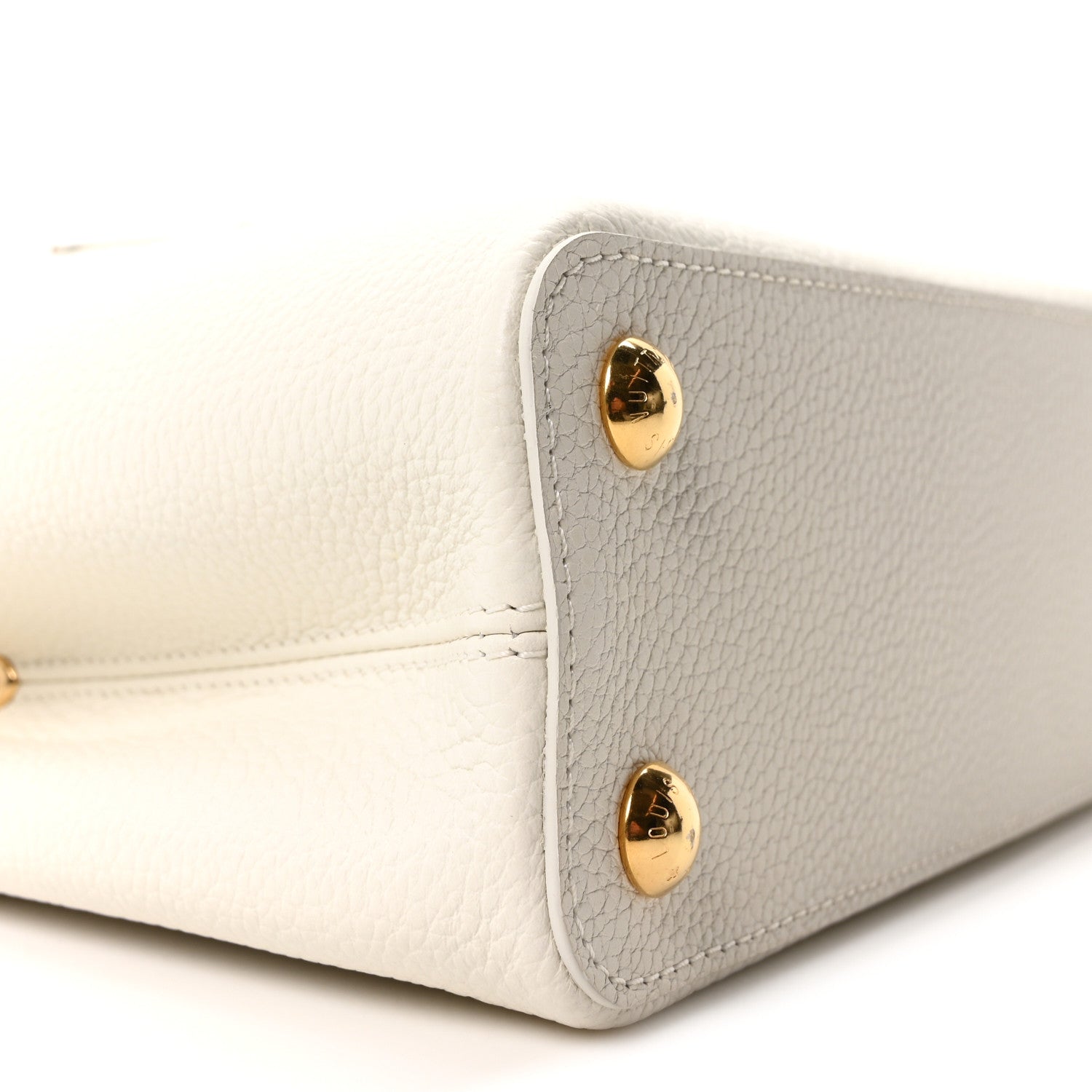 Louis Vuitton Taurillon Capucines BB Blanc Casse 8 of 9