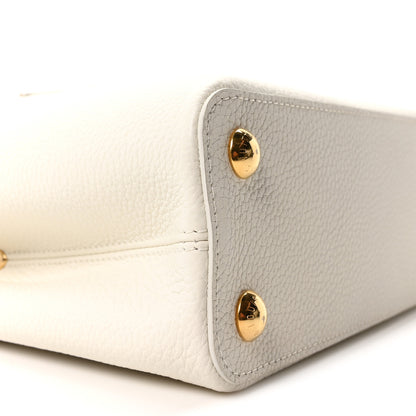 Louis Vuitton Taurillon Capucines BB Blanc Casse 8 of 9