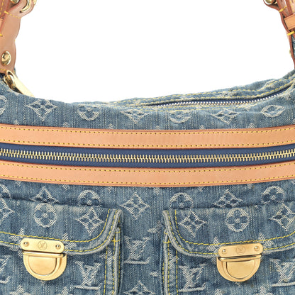 Louis Vuitton Monogram Denim Baggy PM Blue 10 of 10