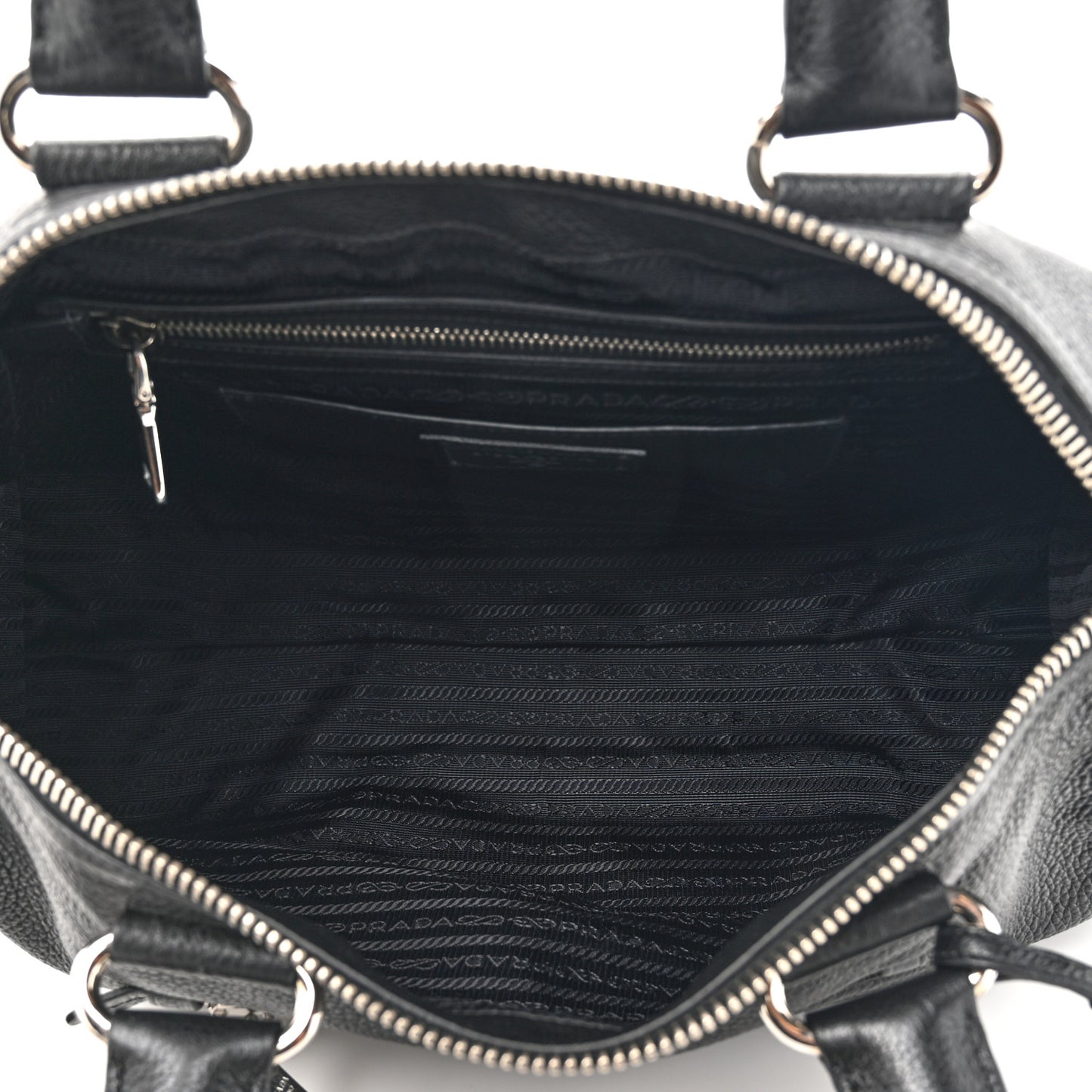 Vitello Phenix Shopping Satchel Black