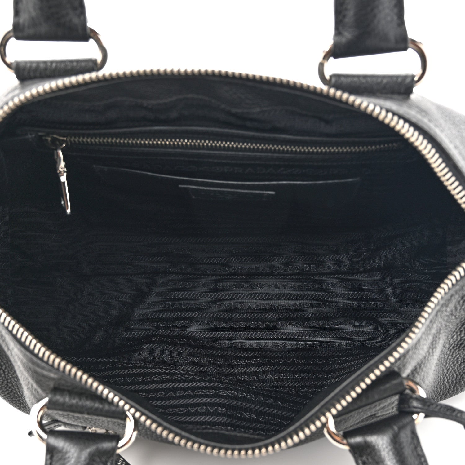 Prada Vitello Phenix Shopping Satchel Black 5 of 12