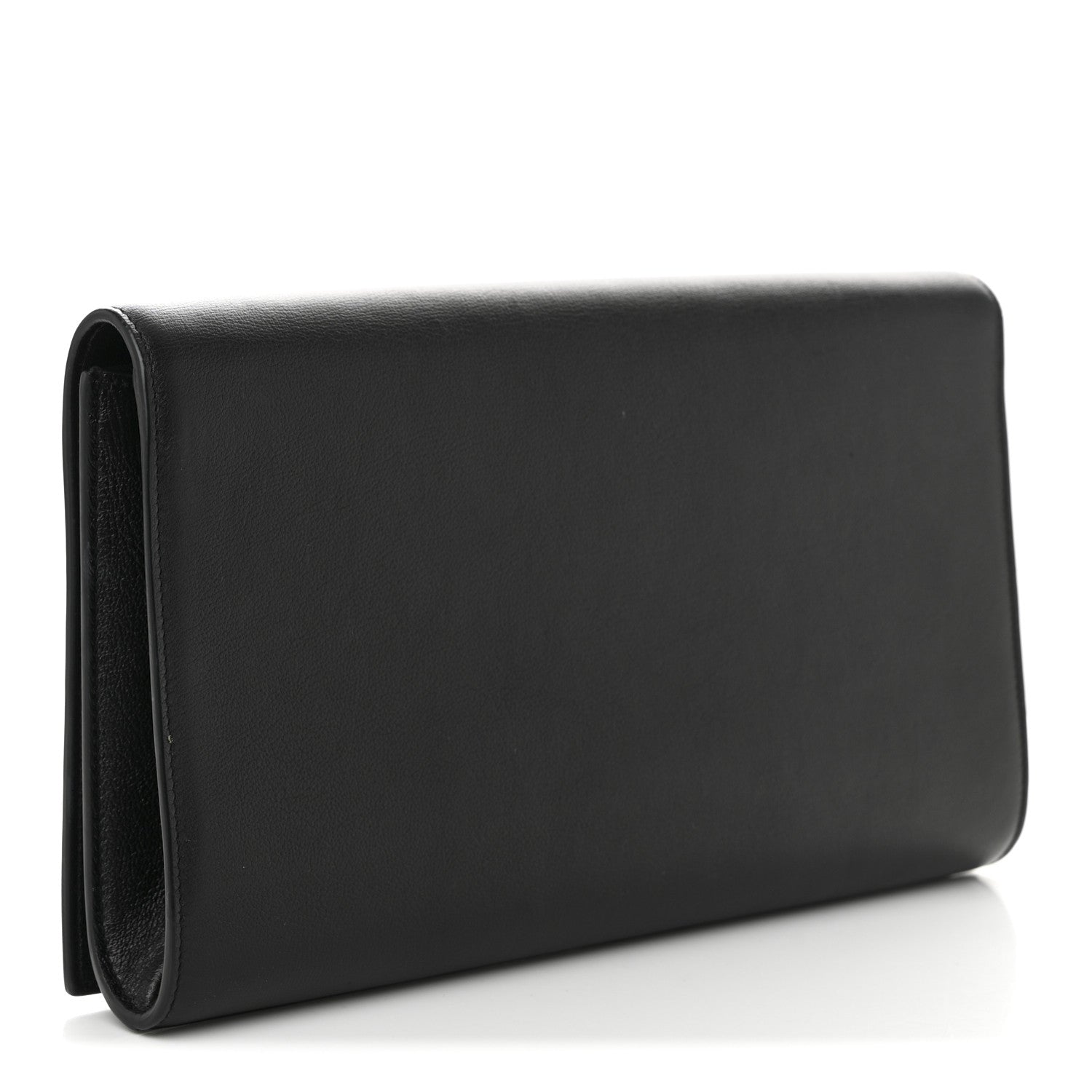 Saint Laurent Calfskin Monogram Large Belle De Jour Clutch Black 3 of 9