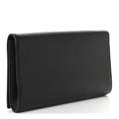 Saint Laurent Calfskin Monogram Large Belle De Jour Clutch Black 3 of 9