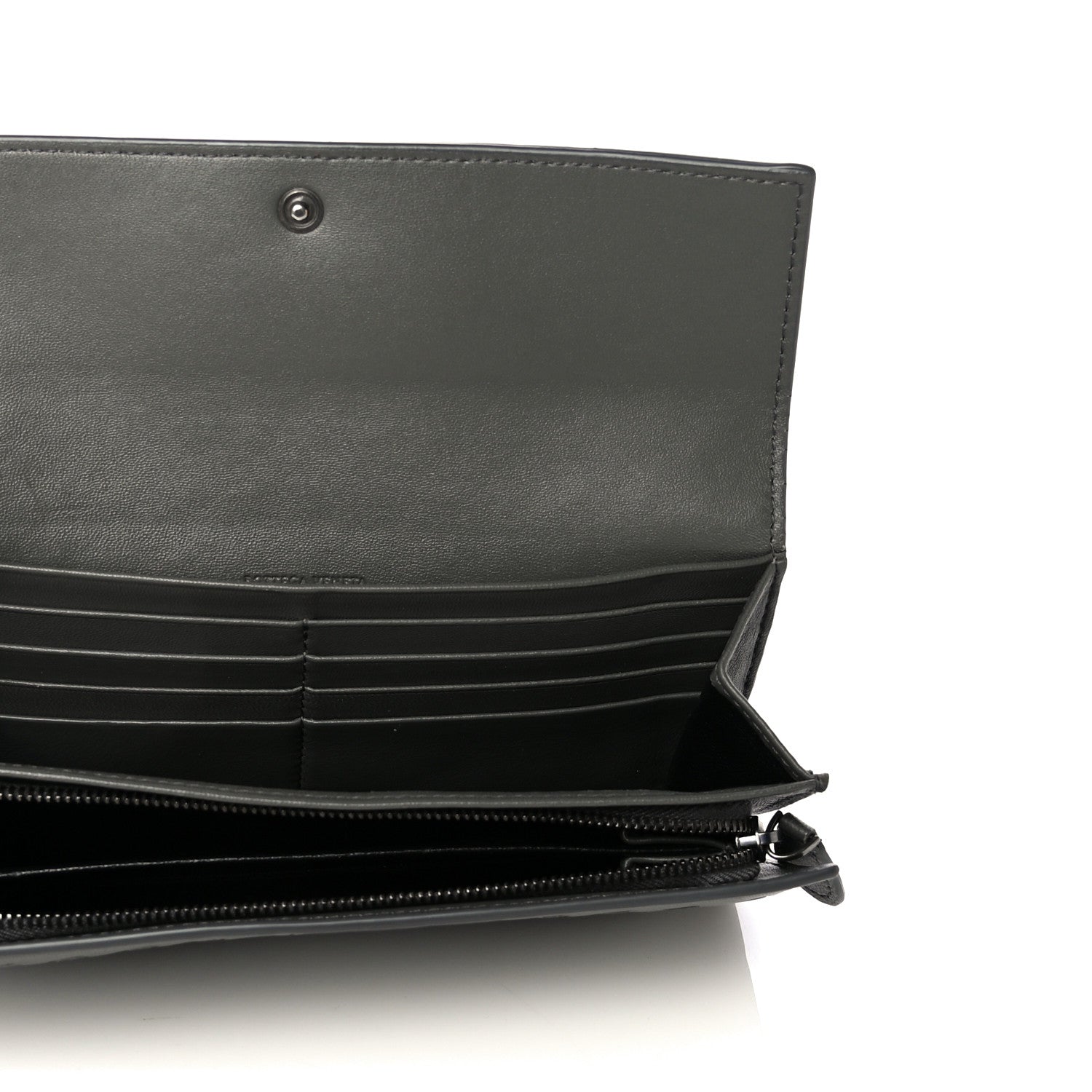 Bottega Veneta Nappa Intrecciato Continental Wallet Grey 5 of 12