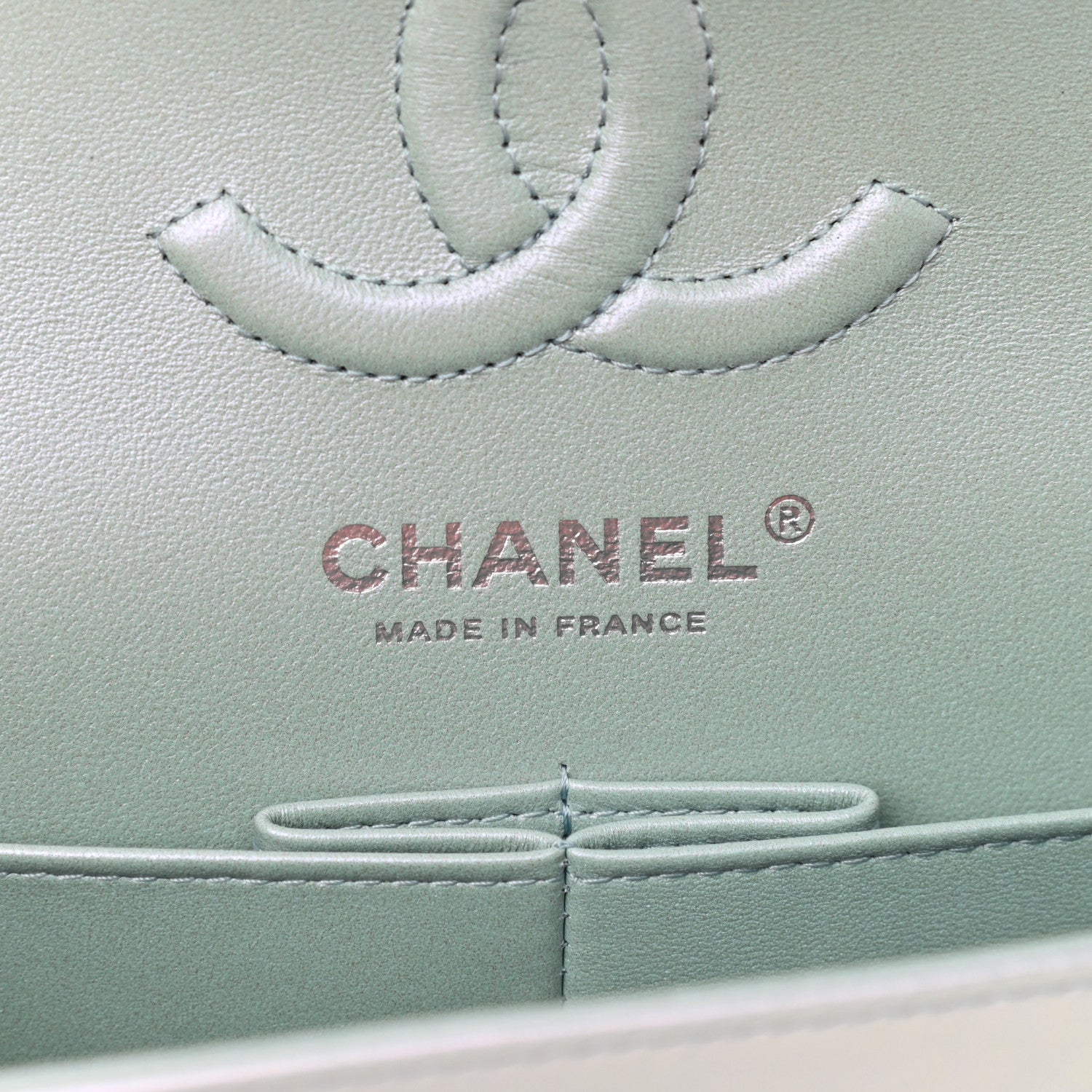 Chanel Iridescent Calfskin Quilted Small Double Flap Blue 6 of 10
