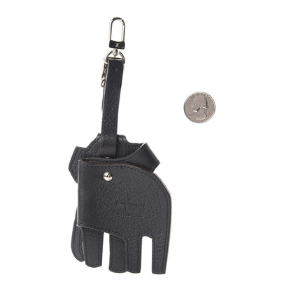Louis Vuitton Taiga Elephant Luggage Tag Black 2 of 4
