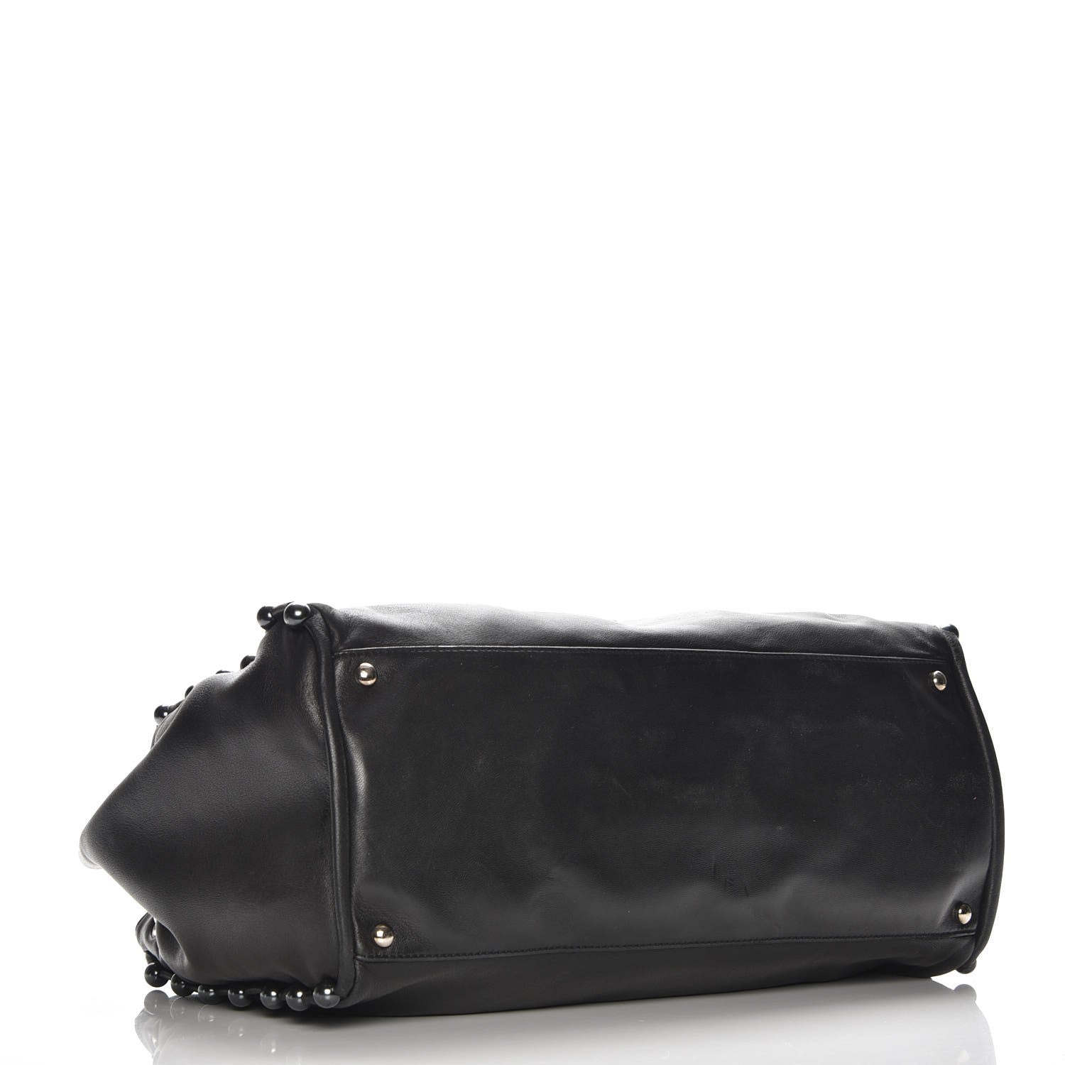 Chanel Lambskin Pearl Obsession Tote Black 4 of 8