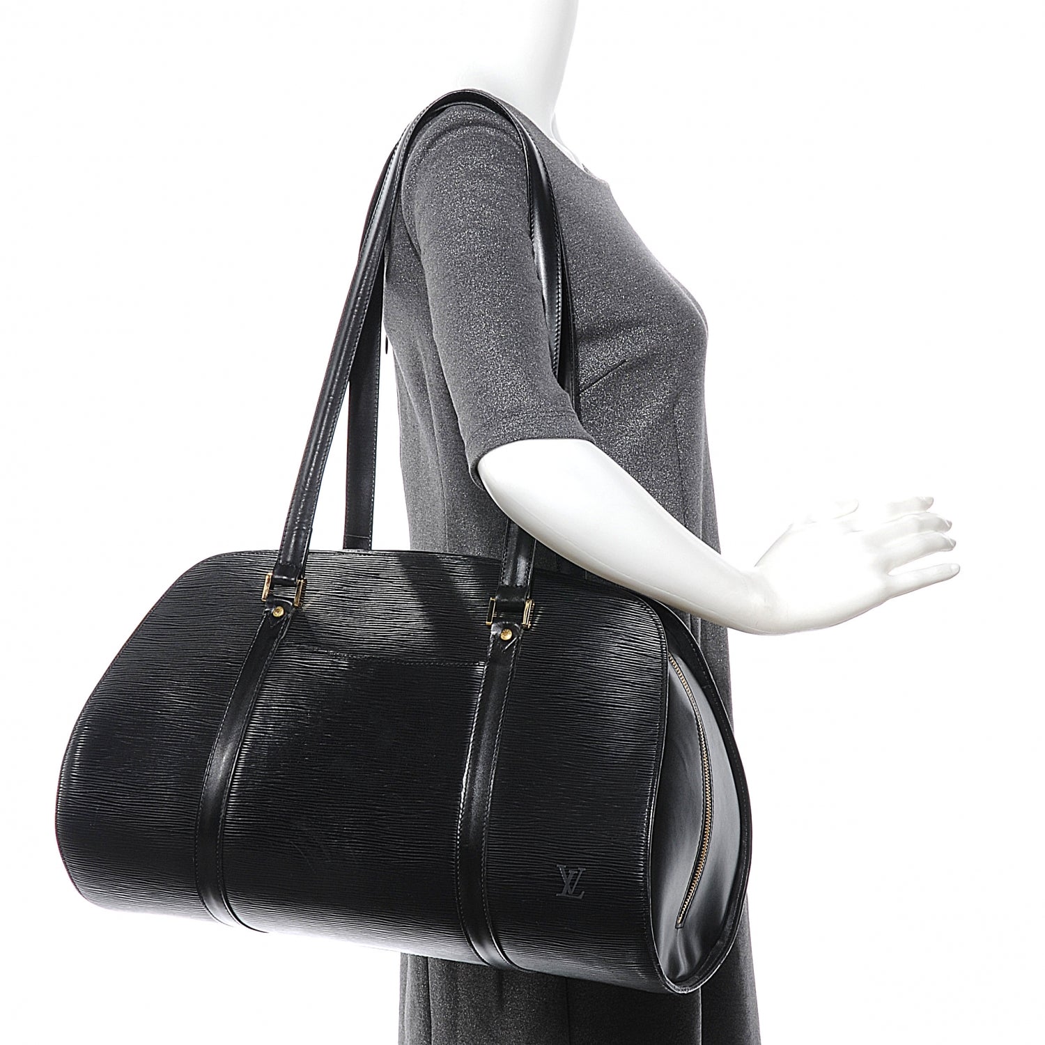 Louis Vuitton Epi Solferino 45 Black 2 of 7