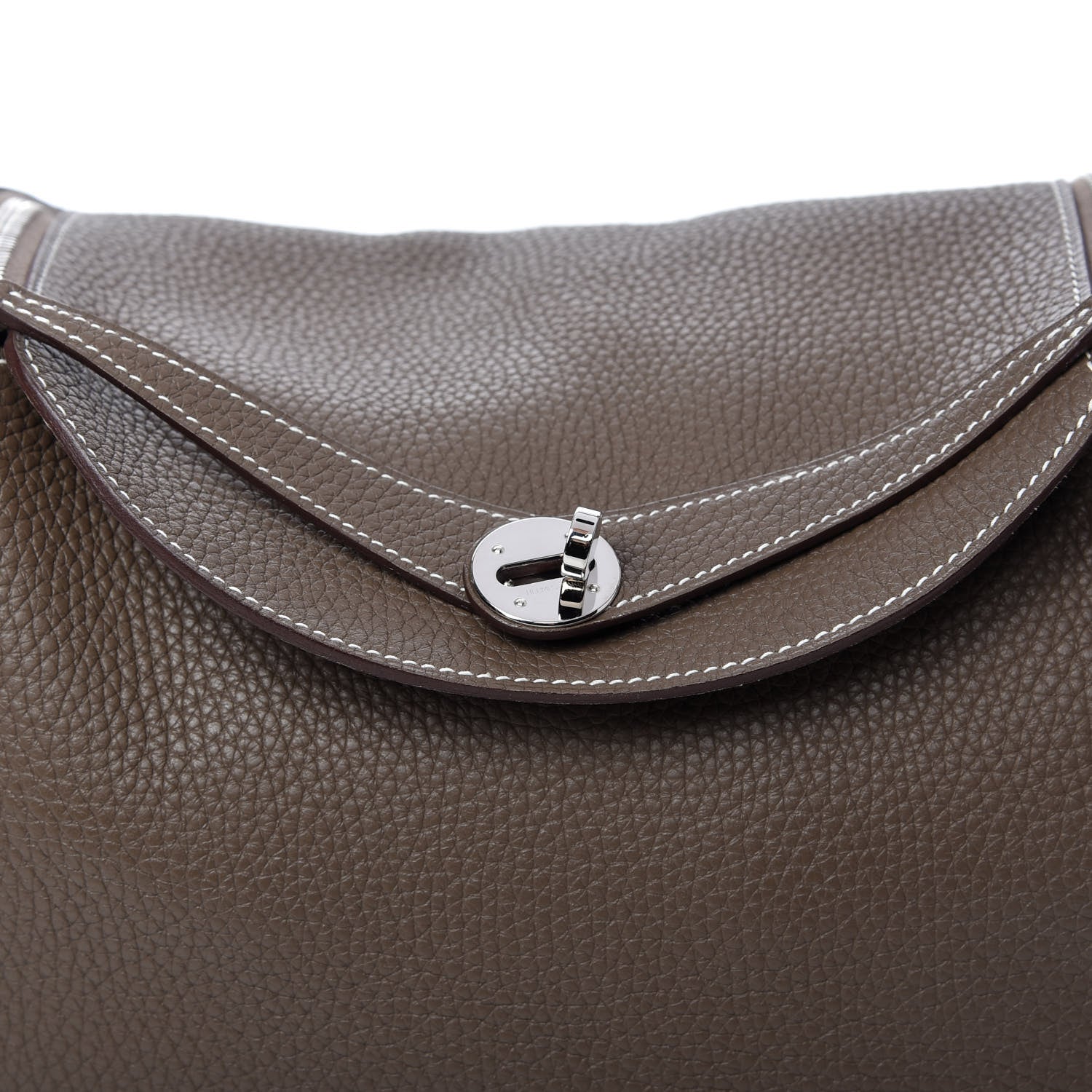 Hermes Taurillon Clemence Lindy 30 Etoupe 10 of 11