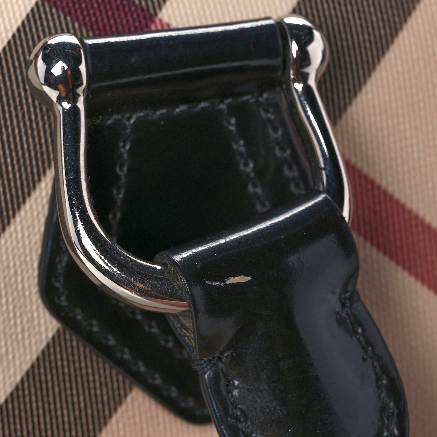 Nova Check Small Chester Bowling Bag Black