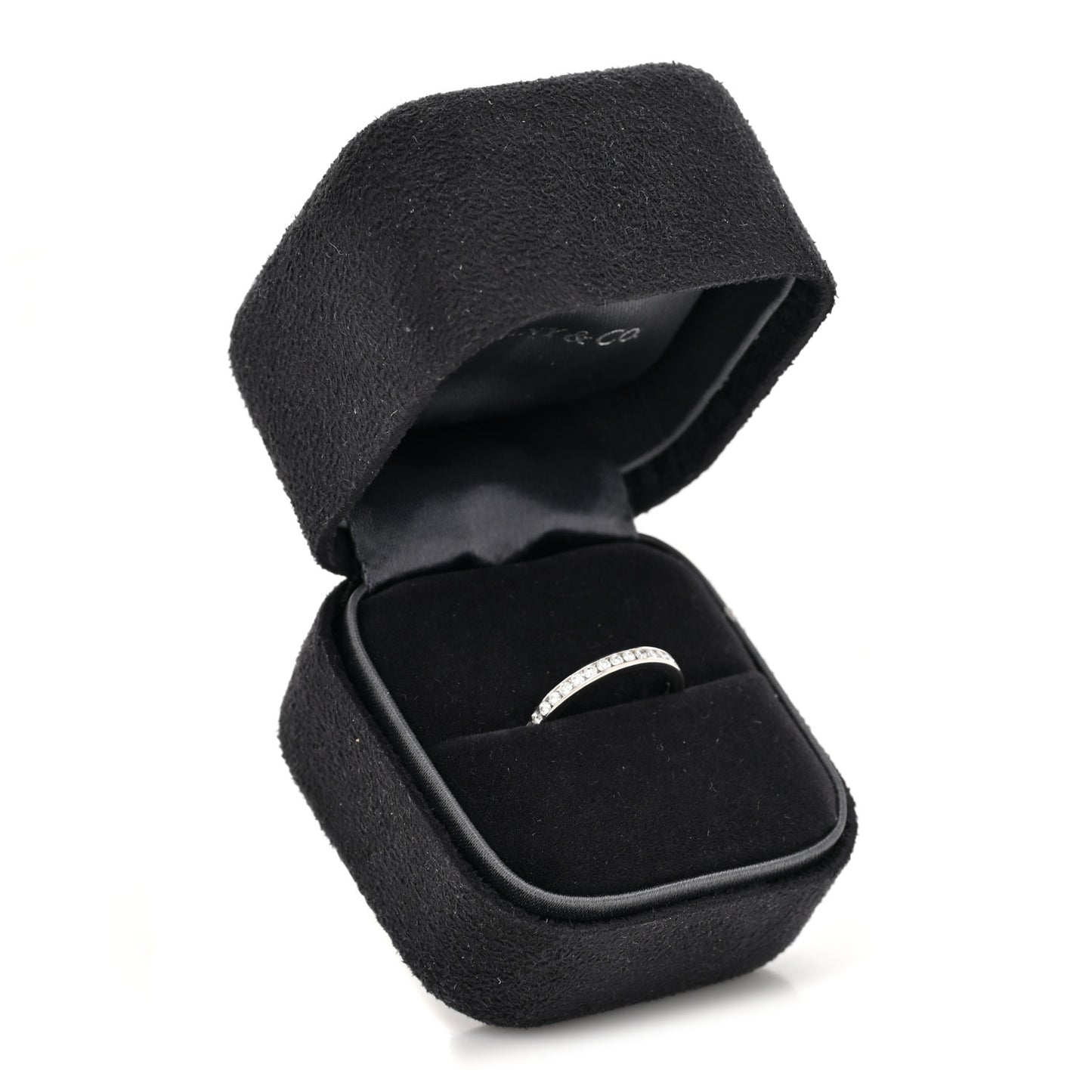 Platinum Diamond 2.5mm Half Circle Wedding Band Ring 48 4.5