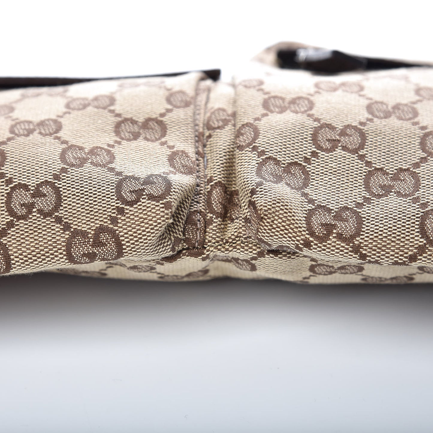 Monogram Web Belt Bag Dark Brown