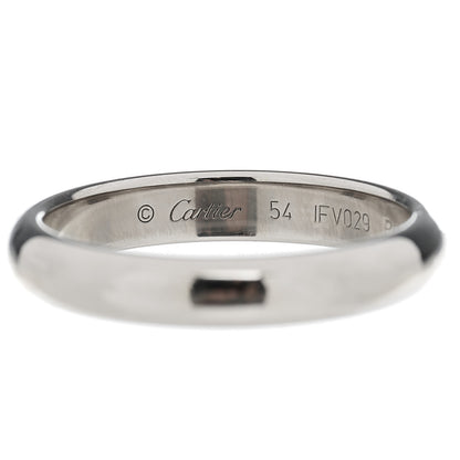 Cartier Platinum 3.5mm 1895 Wedding Band Ring 54 6.75 4 of 5