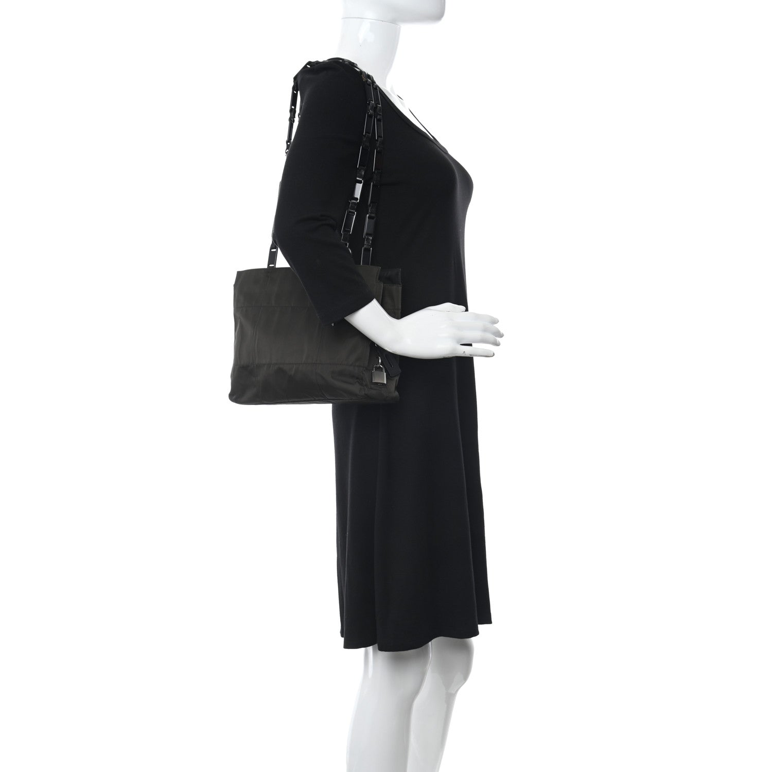 Prada Nylon Tessuto Shoulder Bag Mimetico 2 of 15