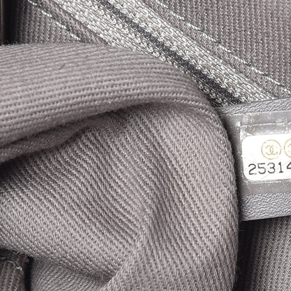 Chanel Canvas Large Double Face Shopping Tote Grey 10 of 10