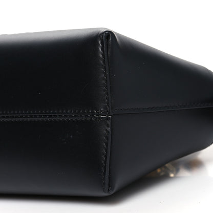 Fendi Vitello King Plexiglass Logo Embossed Mini By The Way Top Handle Boston Bag Black 10 of 10