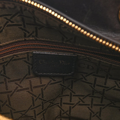 Christian Dior Lambskin Cannage Medium Lady Dior Dark Brown 6 of 9