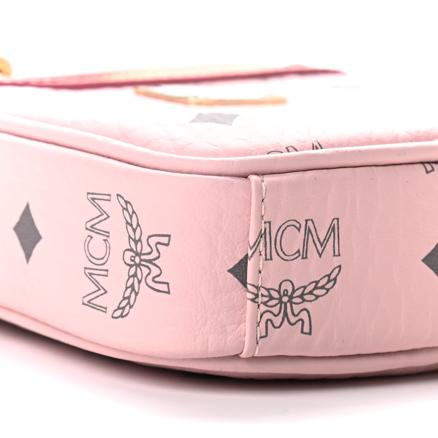 MCM Visetos X-Mini Crossbody Bag Powder Pink 7 of 9
