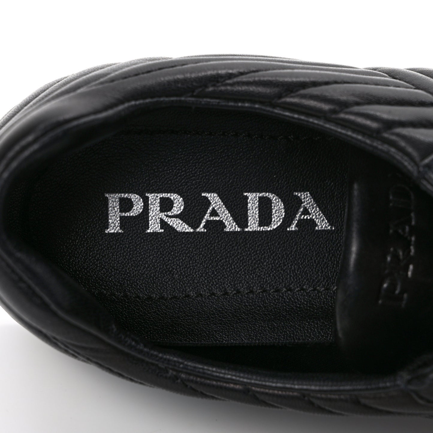 Nappa Diagramme Womens Low Top Sneakers 39.5 Black