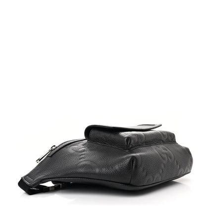 Gucci Calfskin GG Tennis Embossed Pocket Belt Bag Black 4 of 12