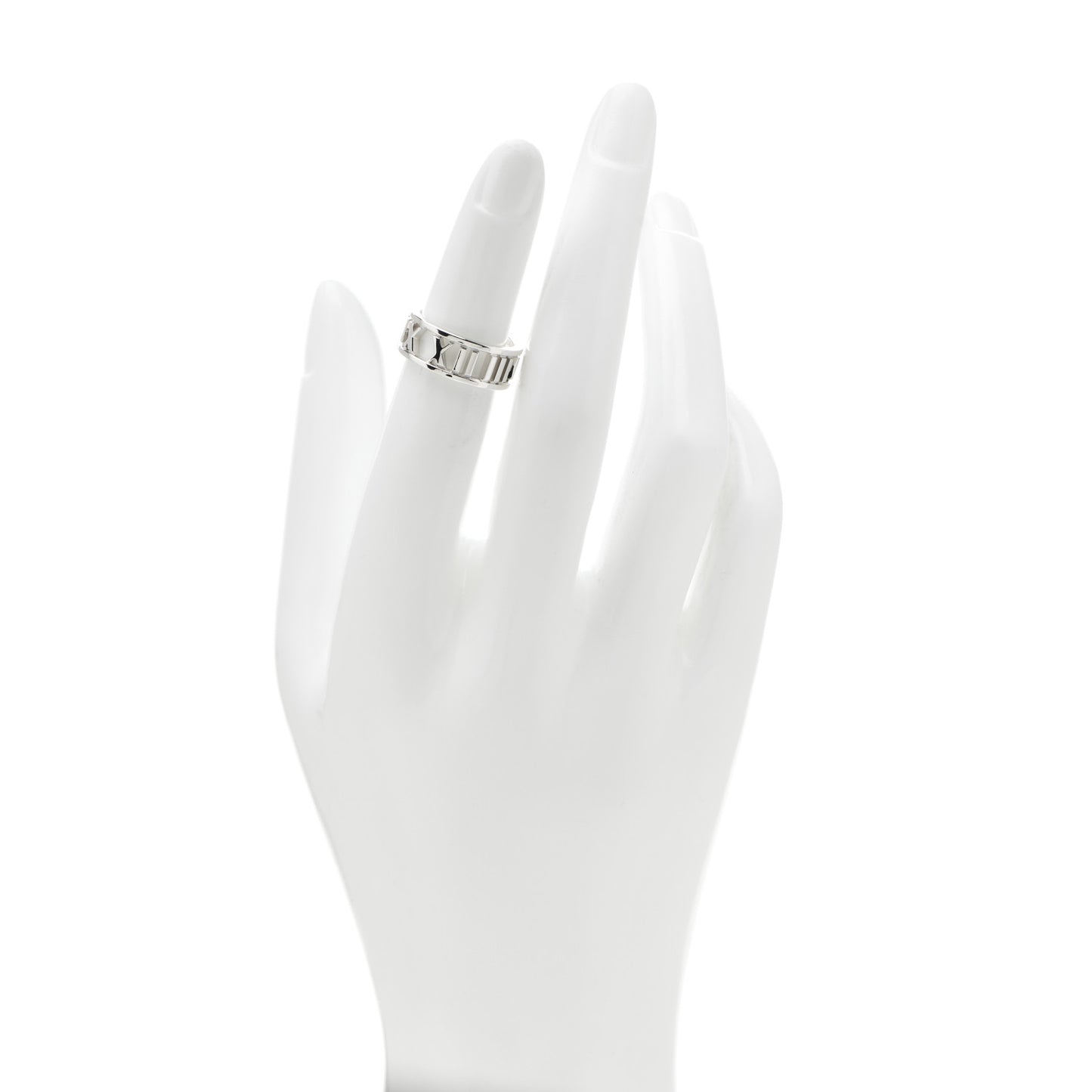 Sterling Silver Wide Atlas Open Ring 48 4.5