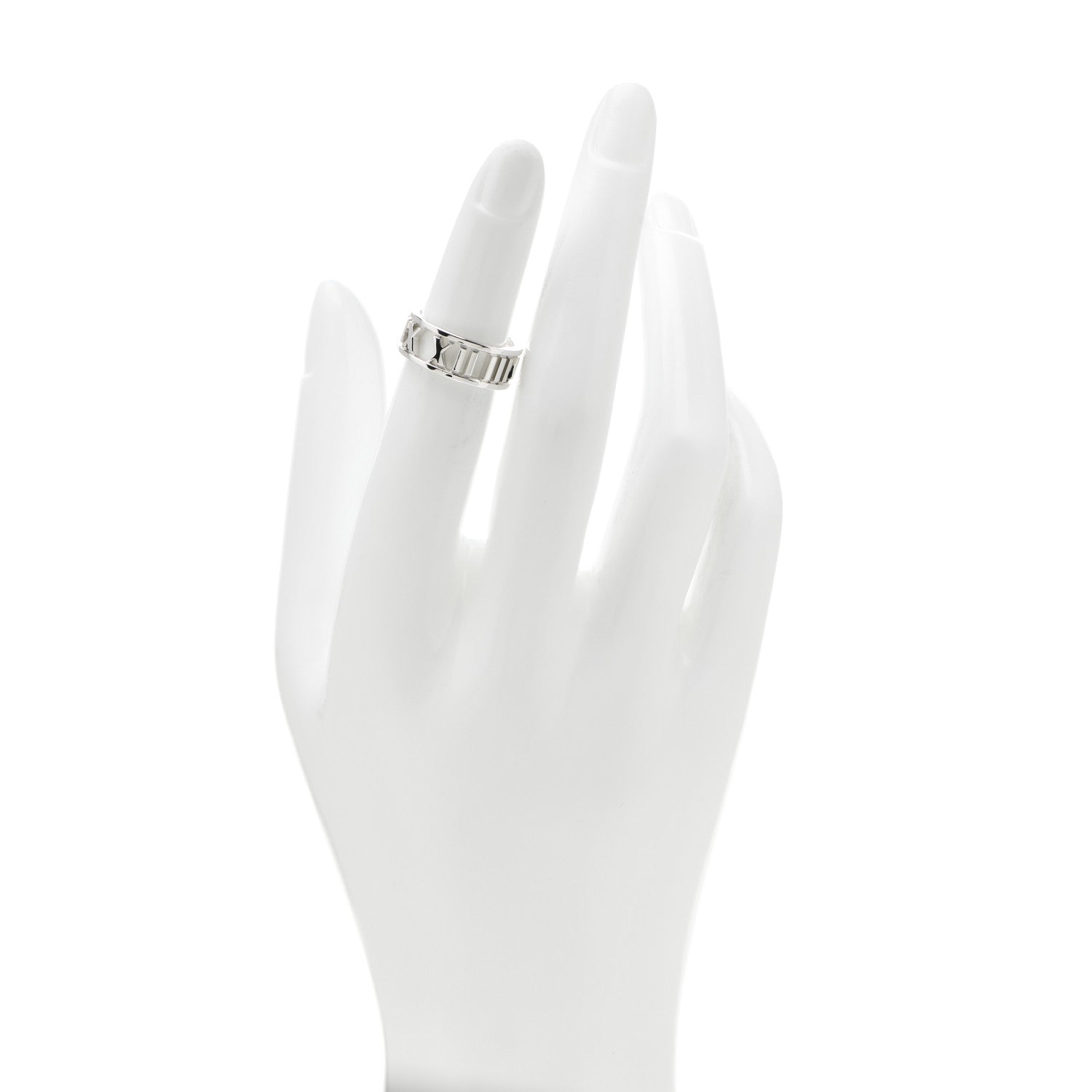 Tiffany Sterling Silver Wide Atlas Open Ring 48 4.5 2 of 5