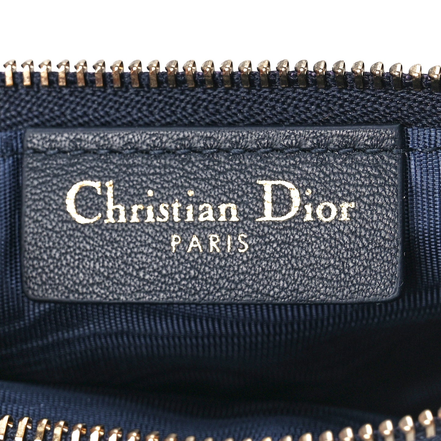 Oblique Saddle Chain Long Wallet Blue