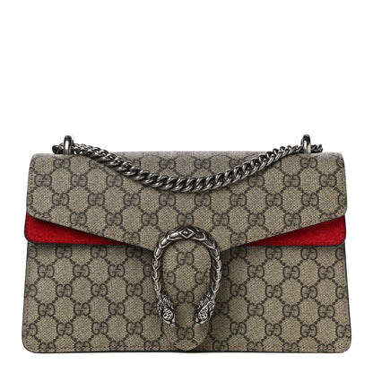 Gucci GG Supreme Monogram Small Dionysus Shoulder Bag Red 1 of 23