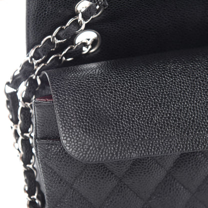 Chanel Caviar Quilted Medium Double Flap Black 8 of 10