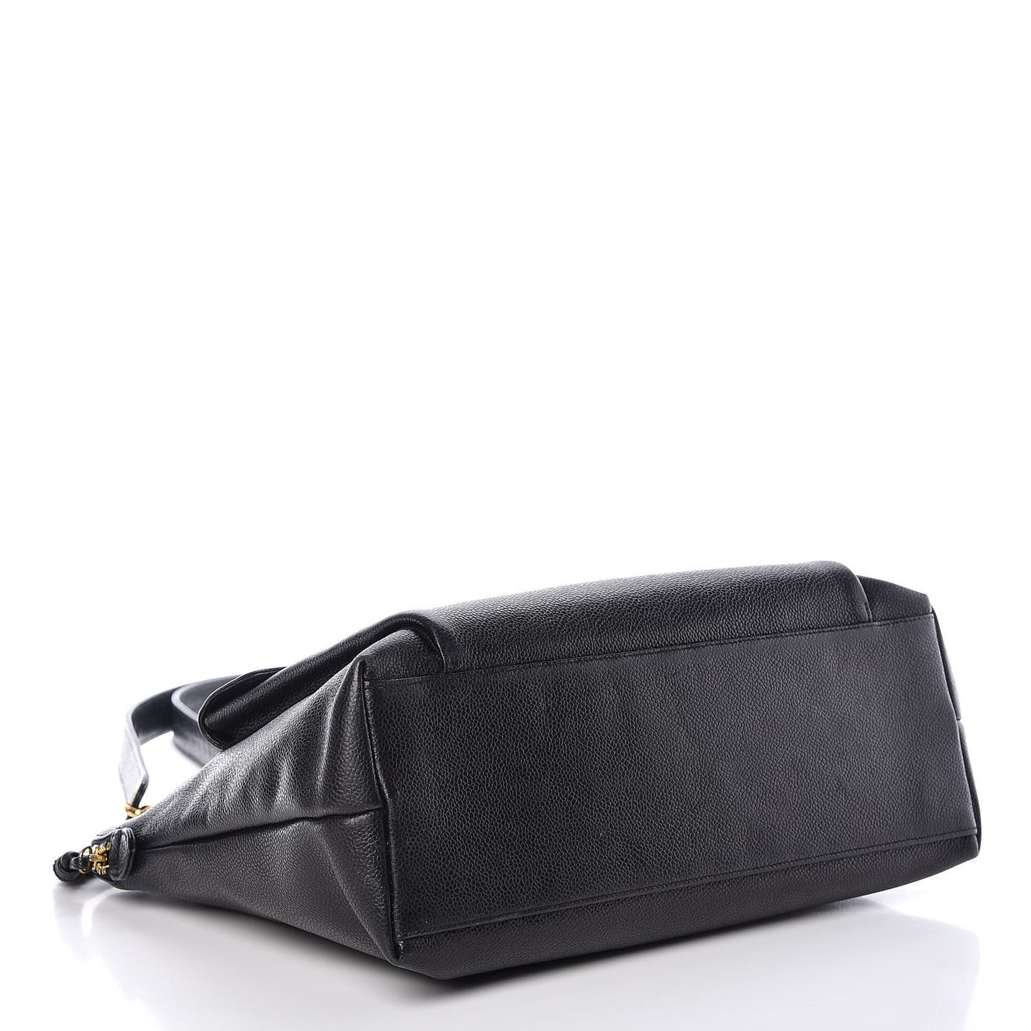 Caviar Flap Shoulder Bag Black