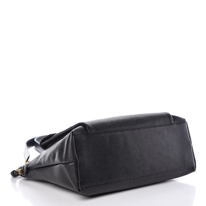 Chanel Caviar Flap Shoulder Bag Black 4 of 17