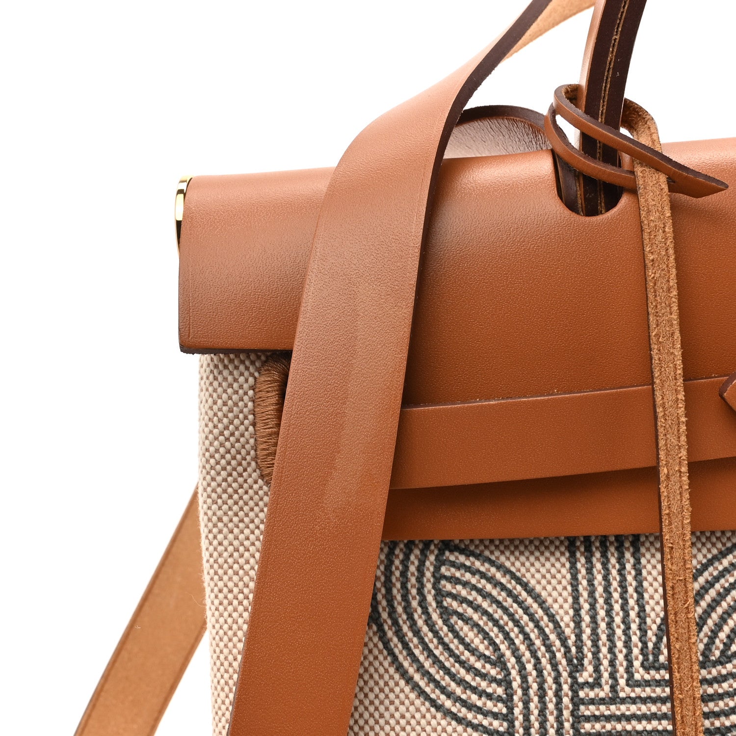 Hermes H Plume Canvas Vache Hunter Circuit 24 Herbag Zip Retourne 31 Gris Meyer Ecru Beige Naturel 14 of 15