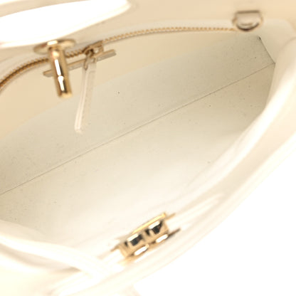 Chanel Shiny Lambskin Quilted Mini 31 Shopping Bag White 5 of 10
