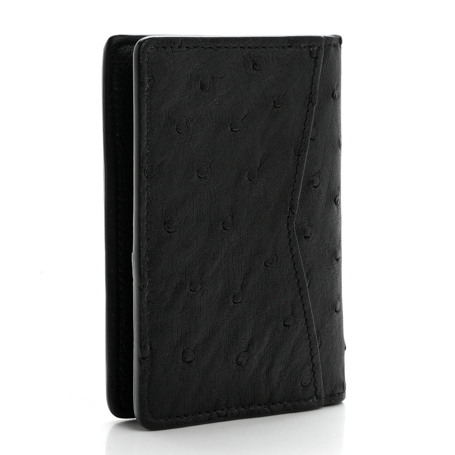 Louis Vuitton Ostrich Pocket Organizer Black 3 of 8