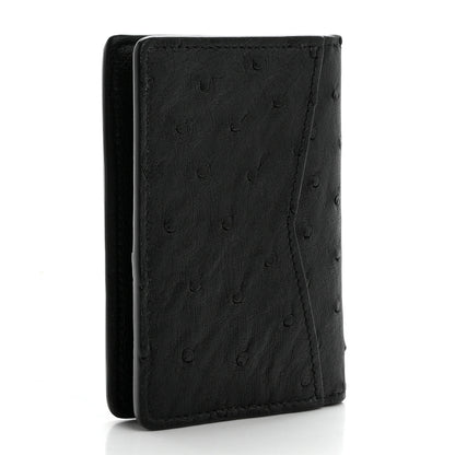 Louis Vuitton Ostrich Pocket Organizer Black 3 of 8
