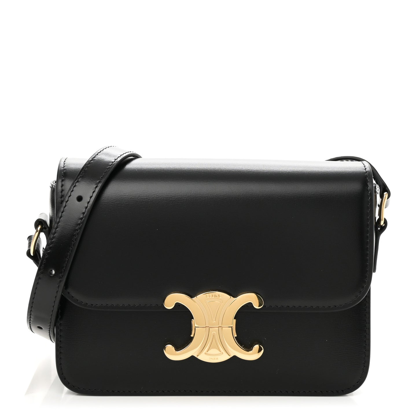 Shiny Calfskin Teen Triomphe Black