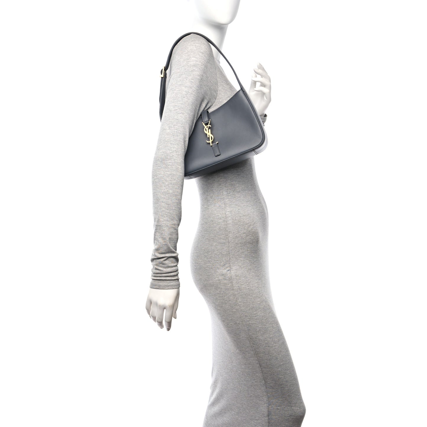 Smooth Calfskin Le 5 A 7 Hobo Storm