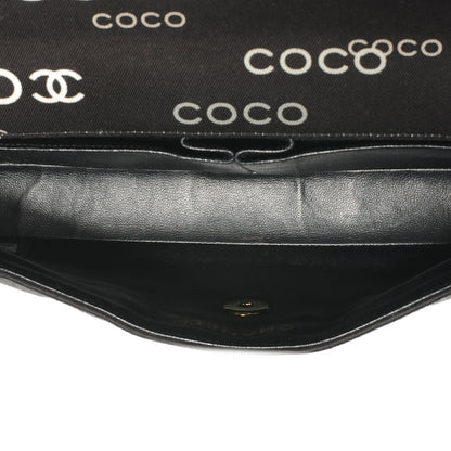 Chanel Canvas Chocolate Bar Quilted Coco East West Flap Black 5 of 7