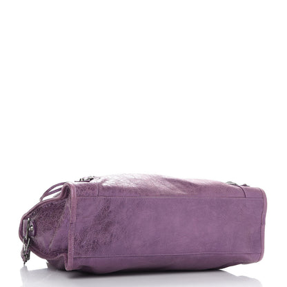 Balenciaga Agneau Classic Hardware City Metallic Purple 5 of 8