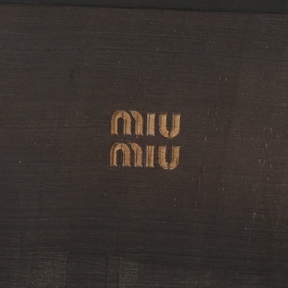 Miu Miu Suede Logo Slide Clogs 37 Cannella 8 of 11